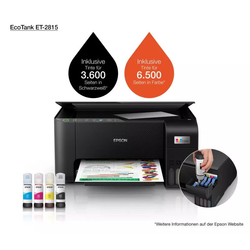 Multifunktionsdrucker Epson EcoTank ET-2815 Tintenstrahl Farbdruck