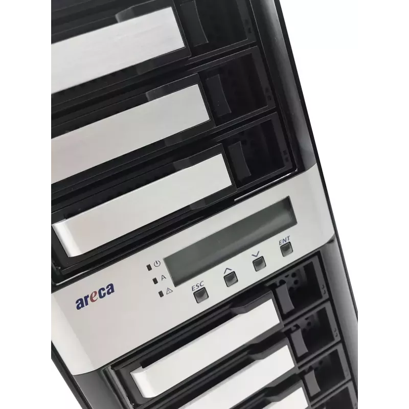Tower NAS Areca ARC-8050T3U-8 Storage Server ROC 2GB DDR3 Schwarz