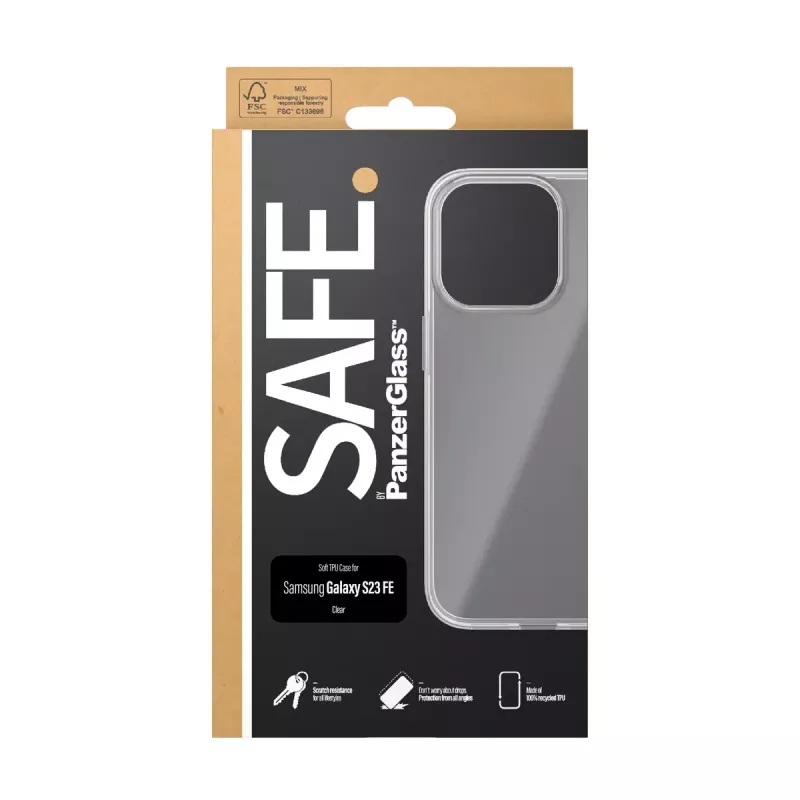 PanzerGlass SAFE. by ® TPU-Hülle Transparent für Samsung Galaxy S23 FE