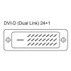 Techly Monitorkabel DVI digital M/M Dual Link 0,5 m (DVI-D) ICOC DVI-8105
