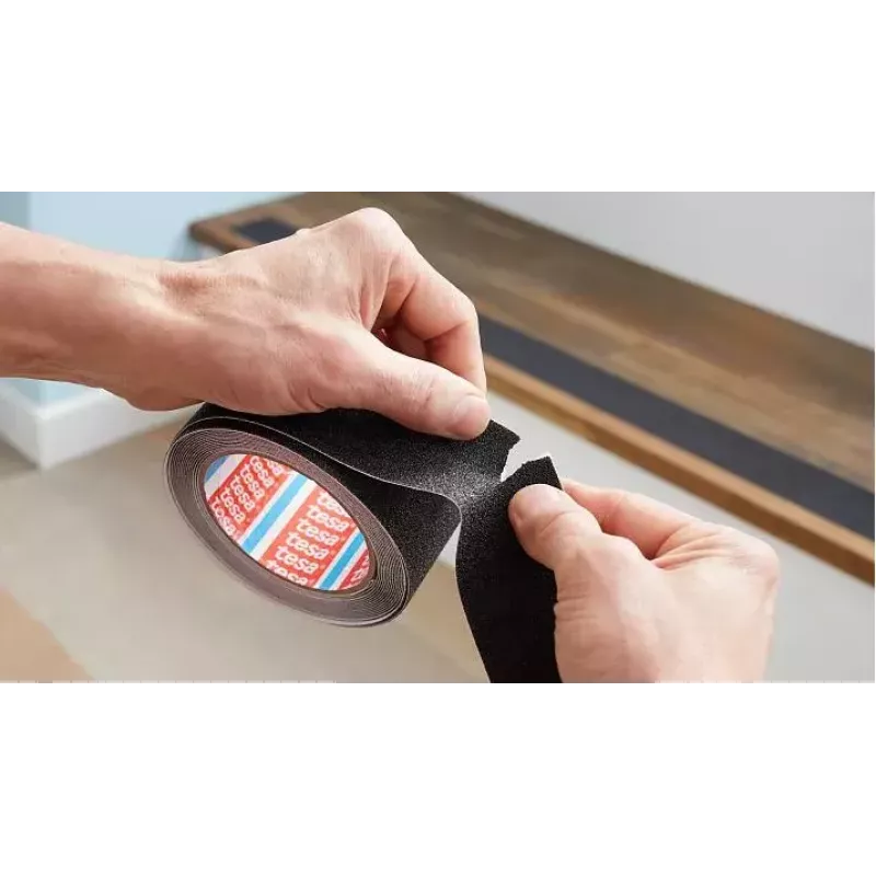 Rutschfester Badstreifen TESA 55587-02 Schwarz