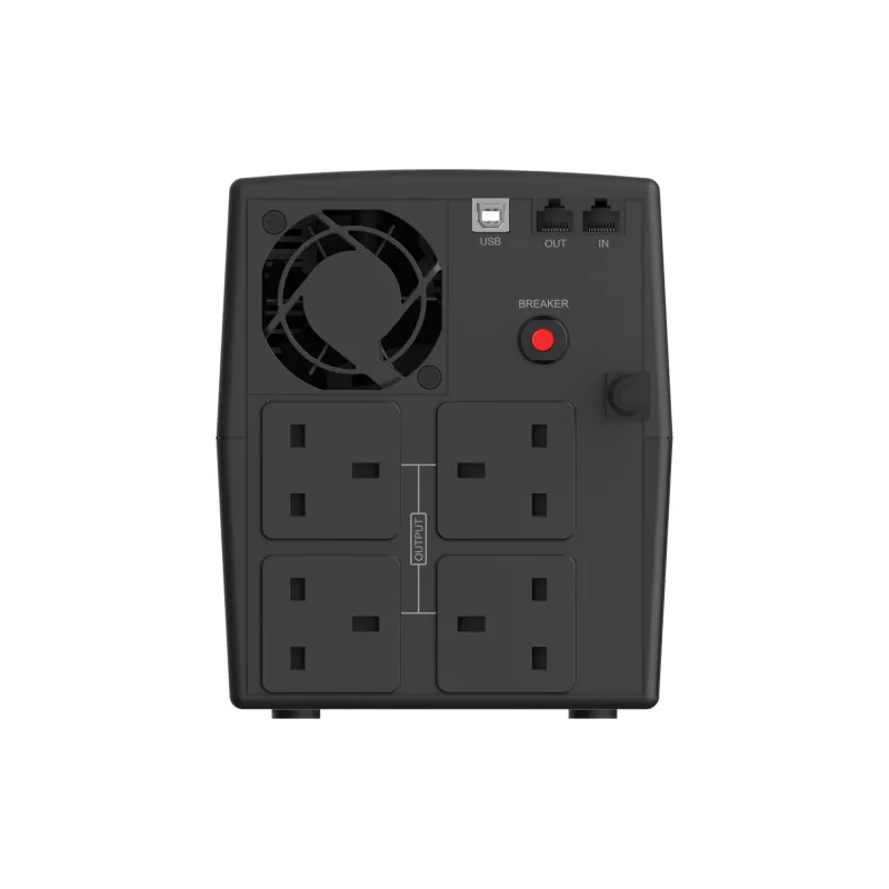 Conceptronic ZEUS04G 2200VA 1320W USV, UK-Steckdose x 4, HID USB, RJ45 Ein-/Ausgang, AVR