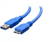 Techly USB 3.0 Superspeed Kabel A / Micro B 2m Blau ICOC MUSB3-A-020