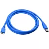 Techly USB 3.0 Superspeed Kabel A / Micro B 2m Blau ICOC MUSB3-A-020