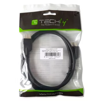 Techly ICOC HDMI2-4-030T HDMI-Kabel 3 m HDMI Typ A (Standard) Schwarz