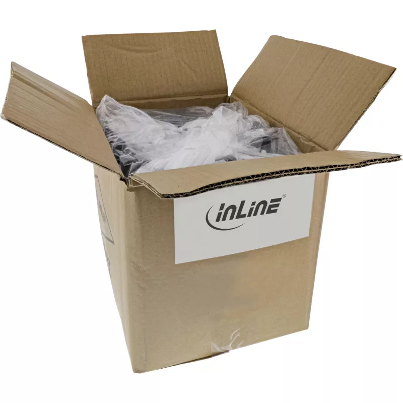 InLine 40er-Pack Bulk-Pack Patchkabel S/FTP PiMF Cat.6 250MHz PVC Kupfer