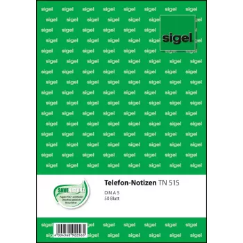 Geschäftsformular Sigel TN515 A5 50 Blatt weiß