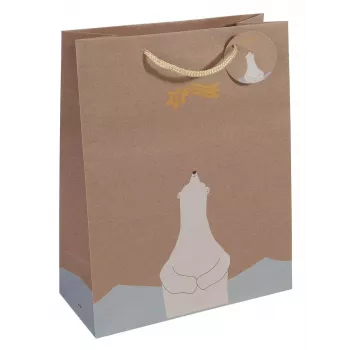 Geschenkverpackungsbeutel Sigel GT049 Braun 260x120x330 mm