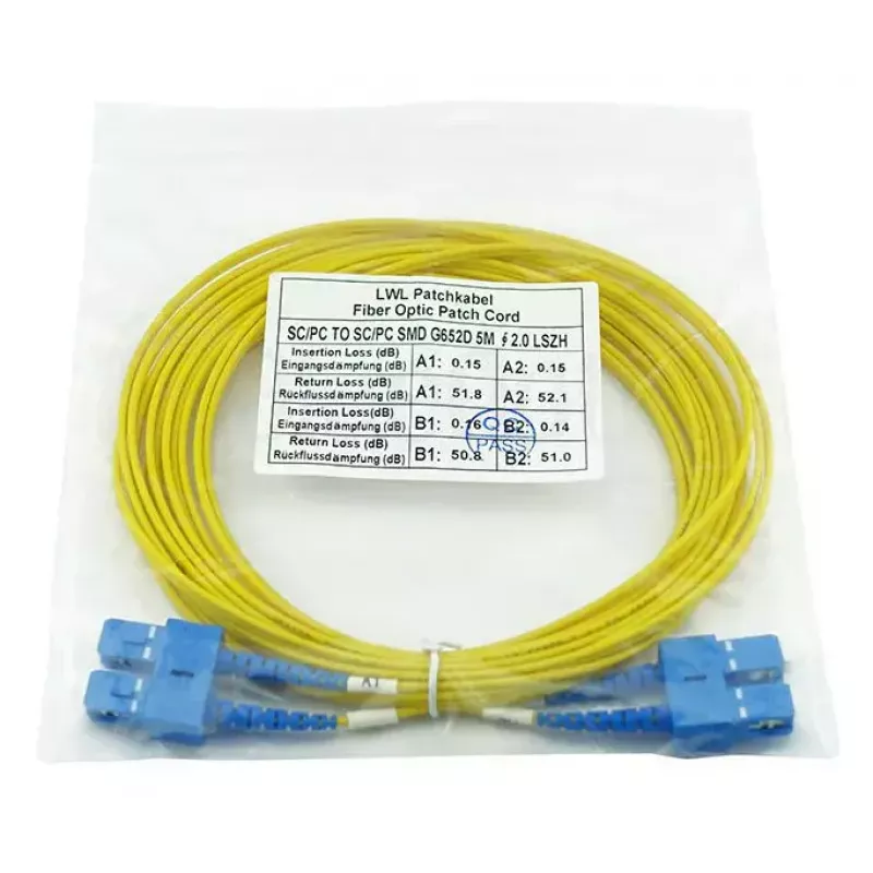 BlueOptics CAB-SMF-SC-SC-7-BO SC/SC Singlemode LWL-Patchkabel, 7,5 m