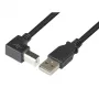 Techly USB 2.0 Kabel A-Stecker / B-Stecker Abgewinkelt 3m ICOC U-AB-30-ANG