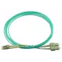 BlueOptics LC-SC Multimode OM3 Duplex LWL-Patchkabel, LC-UPC/SC-UPC, 3 m, beige (kompatibel mit Corning 055702T512000003M)
