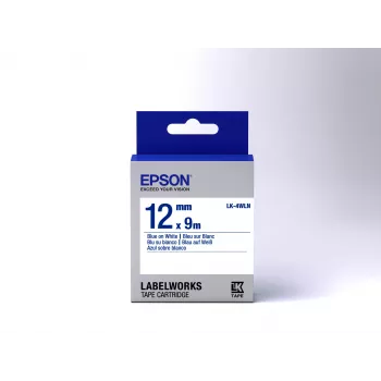 Epson Label Cartridge Standard LK-4WLN Blau/Weiß 12mm (9m)