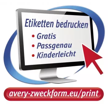 Selbstklebendes Etikett Kreis Avery L6019REV-25
