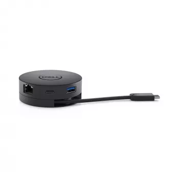 DELL Mobile Adapter DA300 Kabelgebunden USB 3.2 Gen 2 (3.1 Gen 2) Type-C Schwarz