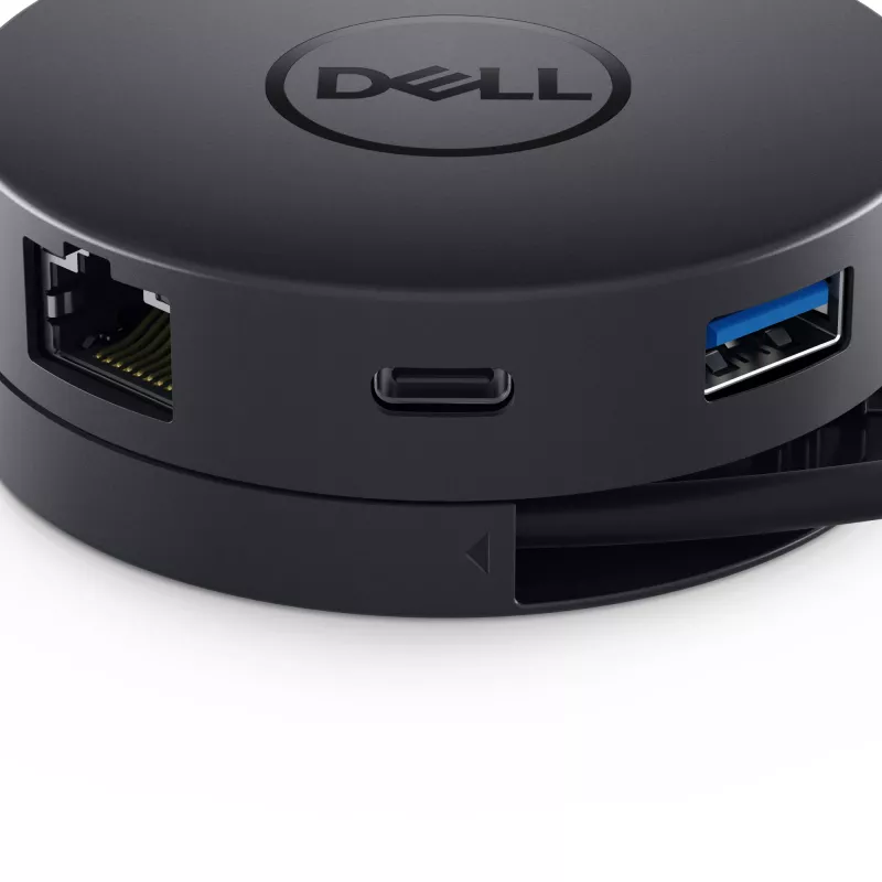 DELL Mobile Adapter DA300 Kabelgebunden USB 3.2 Gen 2 (3.1 Gen 2) Type-C Schwarz