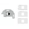 Anschlussdose RJ-45 Kindermann 7456000523 Grau Weiß