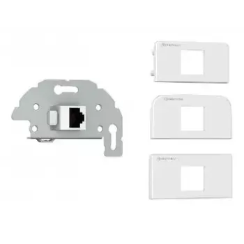 Anschlussdose RJ-45 Kindermann 7456000523 Grau Weiß