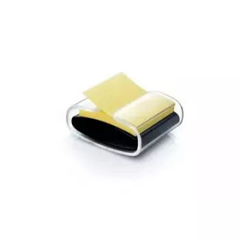 3M Post-it PRO-B1Y Z-Notes Spender mit 1 Block (90 Blatt), Schwarz/Gelb