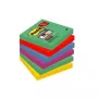 3M Post-it Super Sticky Notes 6546SA, 76 x 76 mm, Limettengrün, 6 Blöcke x 90 Blatt