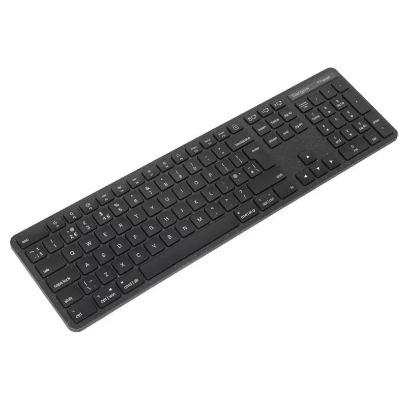 Targus EcoSmart AKB873UK Tastatur Universal RF Wireless + Bluetooth QWERTY UK Englisch Schwarz