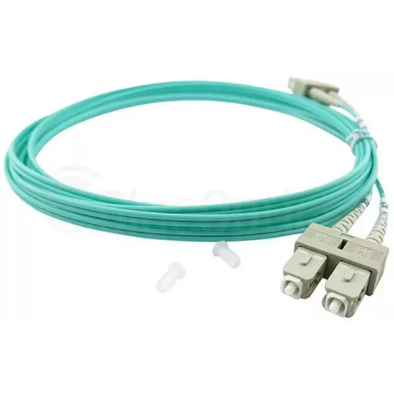BlueOptics LWL-Patchkabel LC-SC Multimode OM3 Duplex, LC-UPC/SC-UPC, 10 m, beige (kompatibel mit Corning 055702T512000010M)