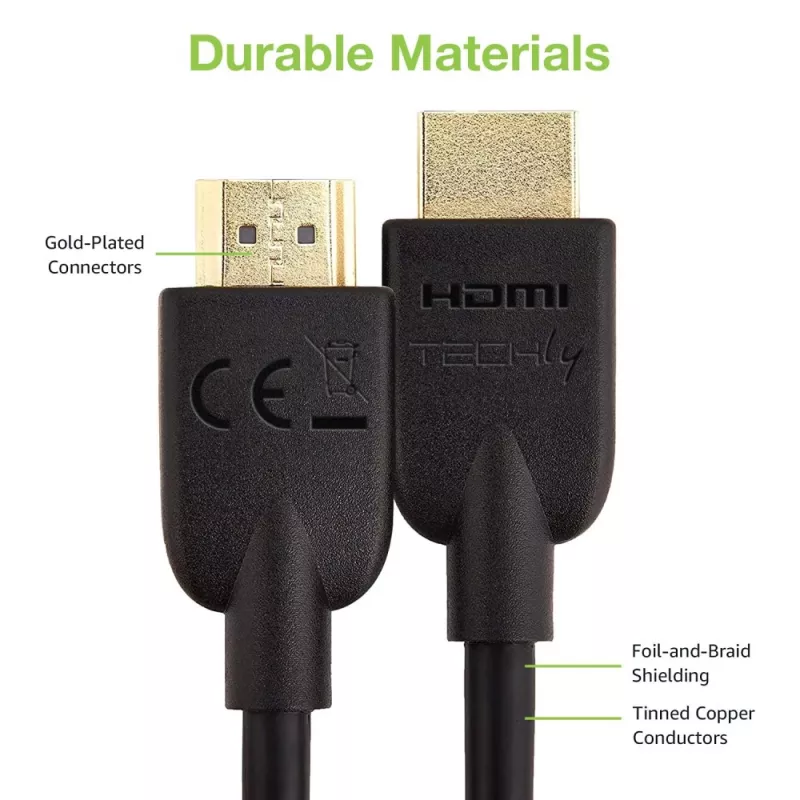 Techly ICOC HDMI2-4-020T HDMI-Kabel 2 m HDMI Typ A (Standard) Schwarz