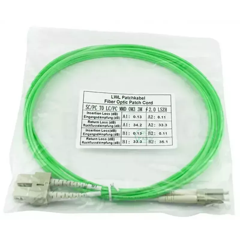 Glasfaserkabel BlueOptics SFP3132GU3MK LC SC OM5 3 m Mint