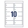 Selbstklebefreie Druckeretiketten Avery T1001-10 Weiß 9x5 cm 100 Stück