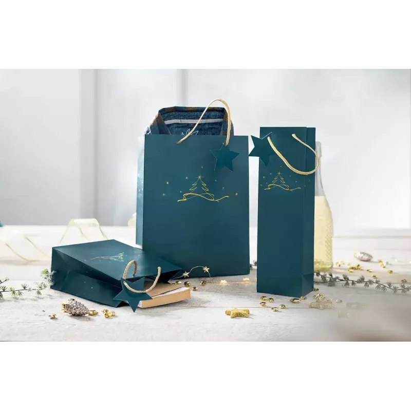 Geschenktüte Sigel GT035 Blau 170x90x230 mm