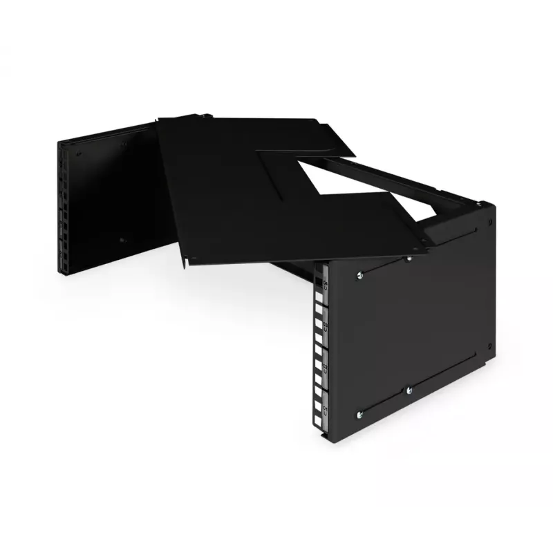 Digitus Professional DN-19-PB-TB-SW Patchpanel-Halterung, für Wandmontage, schwarz RAL 9005