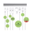Techly ICA-NTB-DOCK91 Kabelgebunden USB 3.2 Gen 1 (3.1 Gen 1) Typ-C Silber