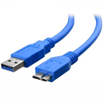 Techly USB 3.0 Superspeed Kabel A / Micro B 3m Blau ICOC MUSB3-A-030