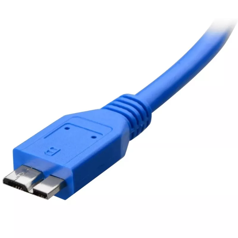 Techly USB 3.0 Superspeed Kabel A / Micro B 3m Blau ICOC MUSB3-A-030