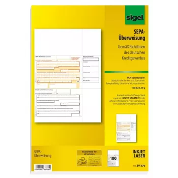 Geschäftsformular Sigel ZV570