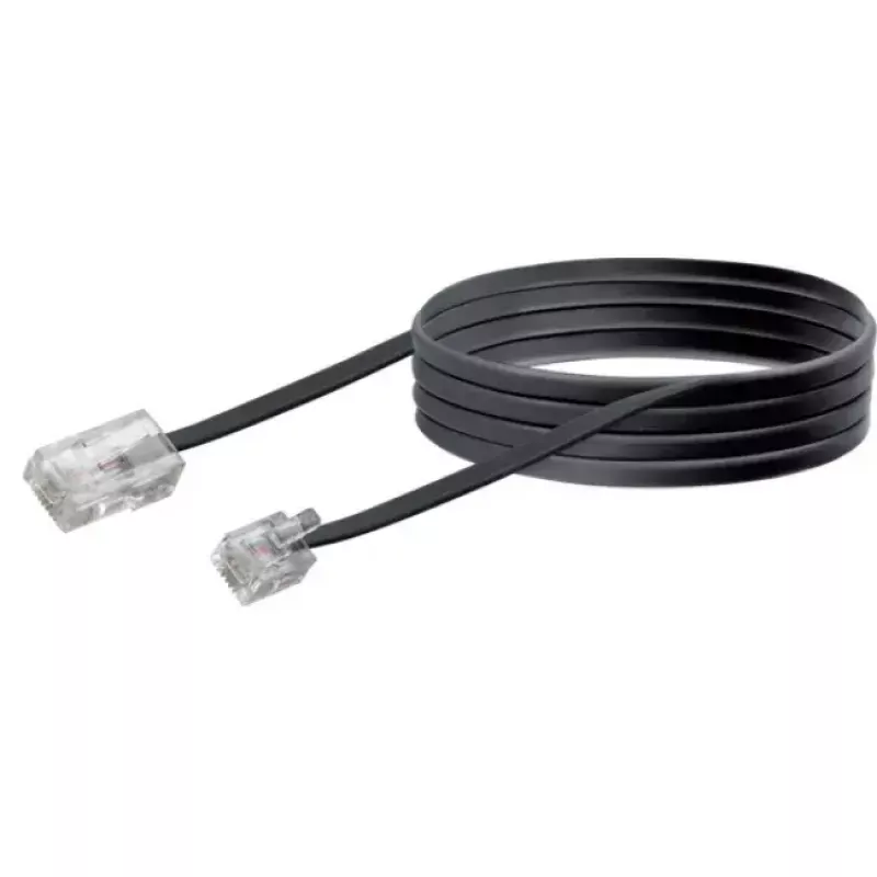 Netzwerkkabel Schwaiger 3,0 m RJ-11 - RJ-45 3 m Schwarz