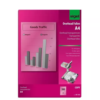 Druckerfolie A4 Sigel KF545 Transparent 100 Blatt