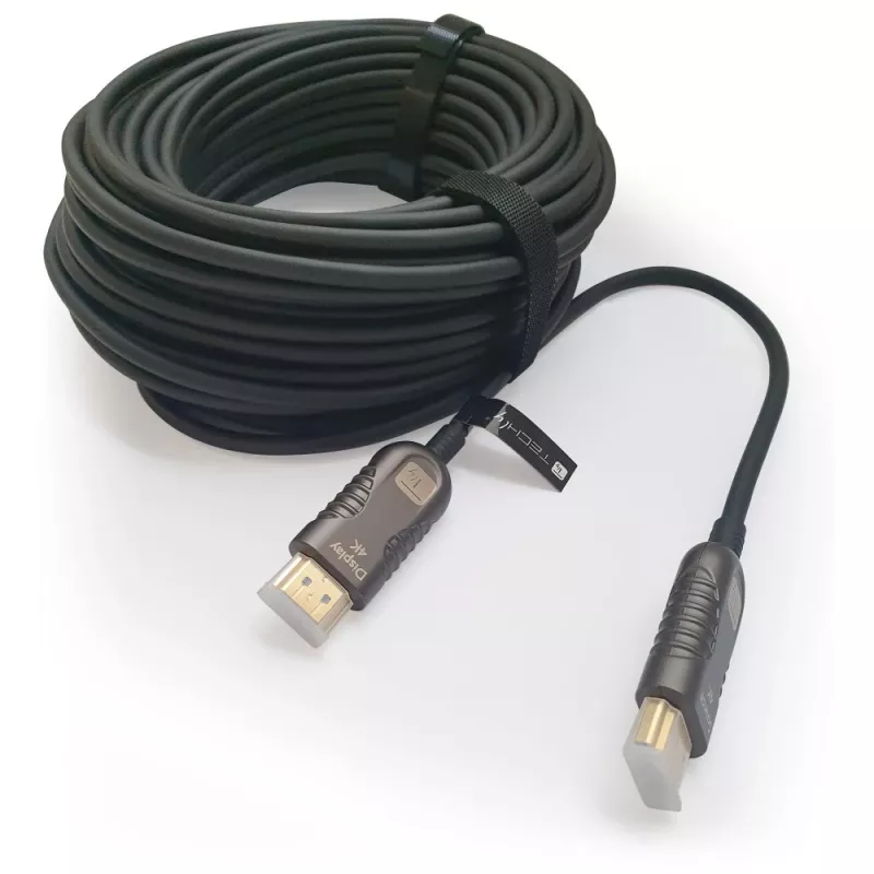 Techly ICOC HDMI-HY2-050 HDMI-Kabel 50 m HDMI Typ A (Standard) Schwarz