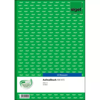 Geschäftsformular Sigel AM415 Grün Weiß A4 50 Blatt