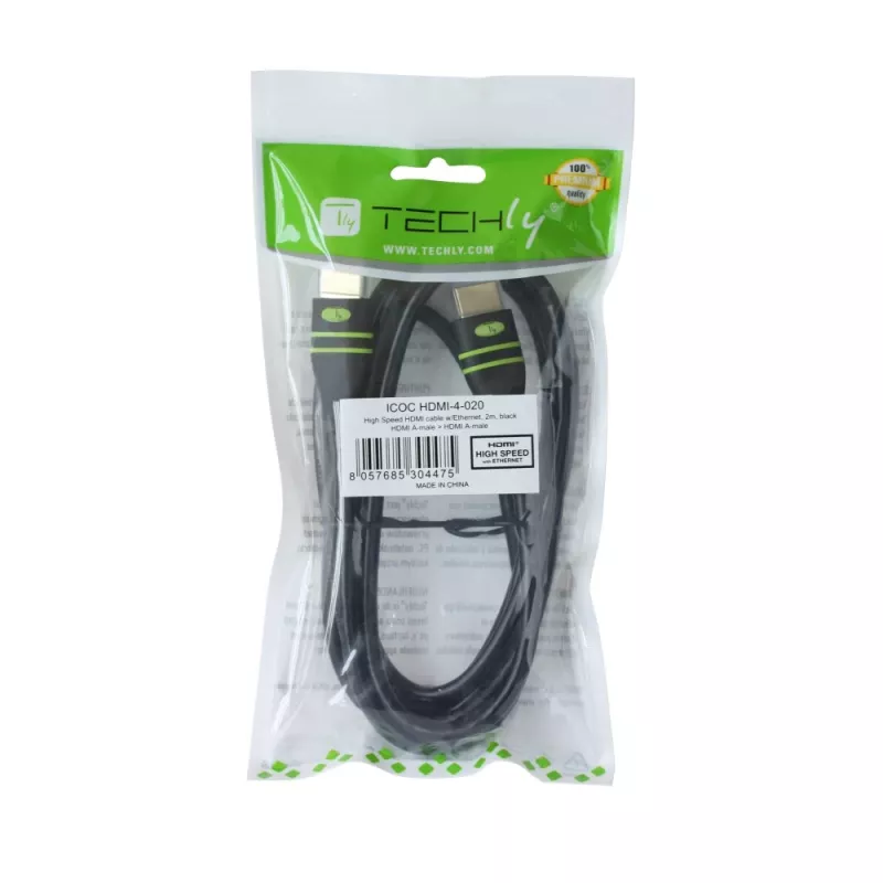 Techly 5m High-Speed-HDMI-Kabel mit Ethernet A/A M/M Ferrit ICOC HDMI-FR-050