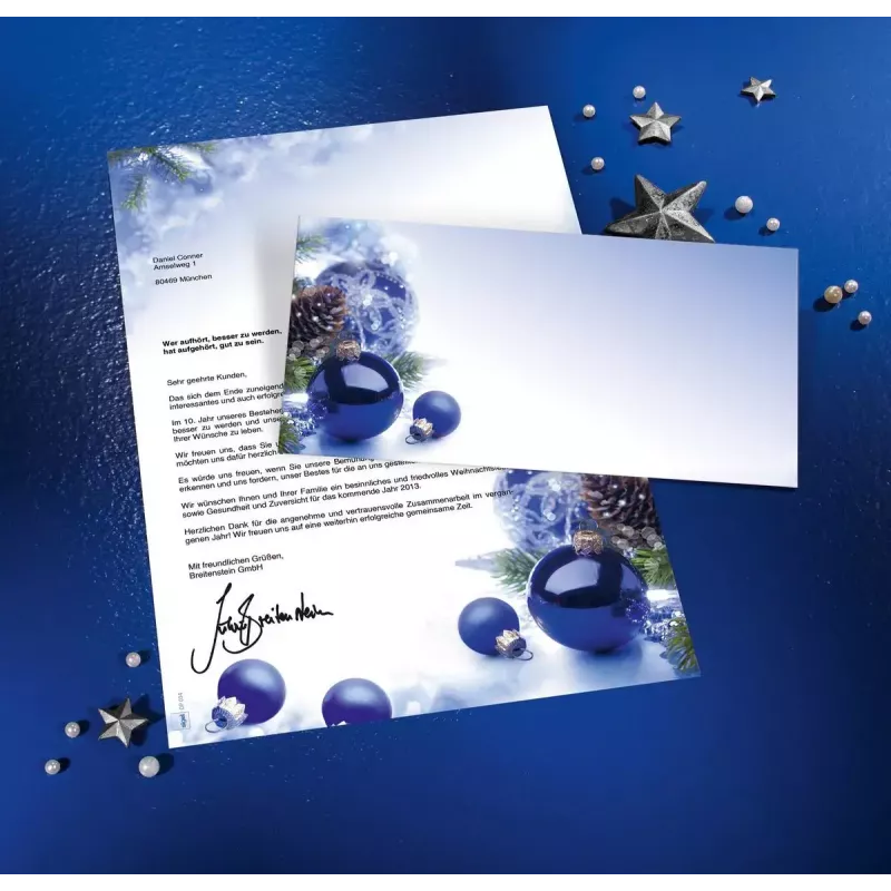 Briefumschlag DL Sigel DU036 Blau 50 Stück