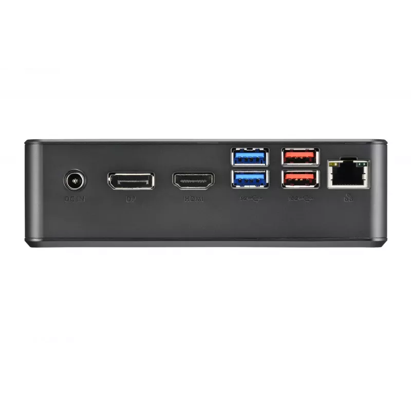 Shuttle Nano PC NC4010BAV2, Intel Celeron 7305, 8GB DDR4, 128GB M.2, 1x HDMI, 1x DP, 7x USB, 1x LAN, inkl. VESA und Standfuß