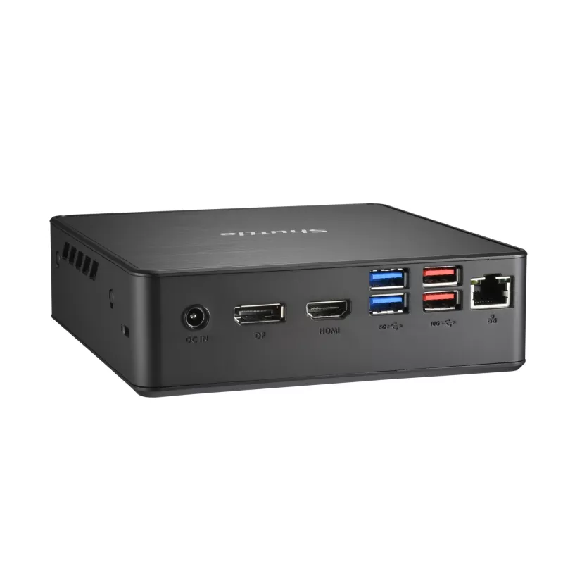 Shuttle Nano PC NC4010BAV2, Intel Celeron 7305, 8GB DDR4, 128GB M.2, 1x HDMI, 1x DP, 7x USB, 1x LAN, inkl. VESA und Standfuß