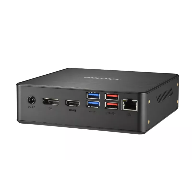 Shuttle Nano PC NC4010BAV2, Intel Celeron 7305, 8GB DDR4, 128GB M.2, 1x HDMI, 1x DP, 7x USB, 1x LAN, inkl. VESA und Standfuß