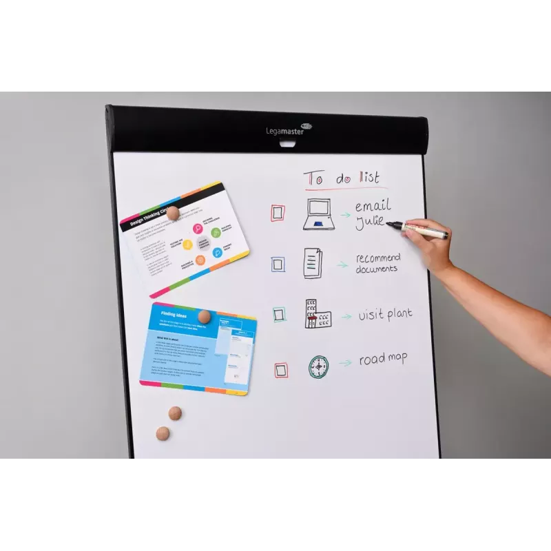 Legamaster SKETCH PRO mobiles Flipchart mit Sternfuß Stahl 5 Rollen