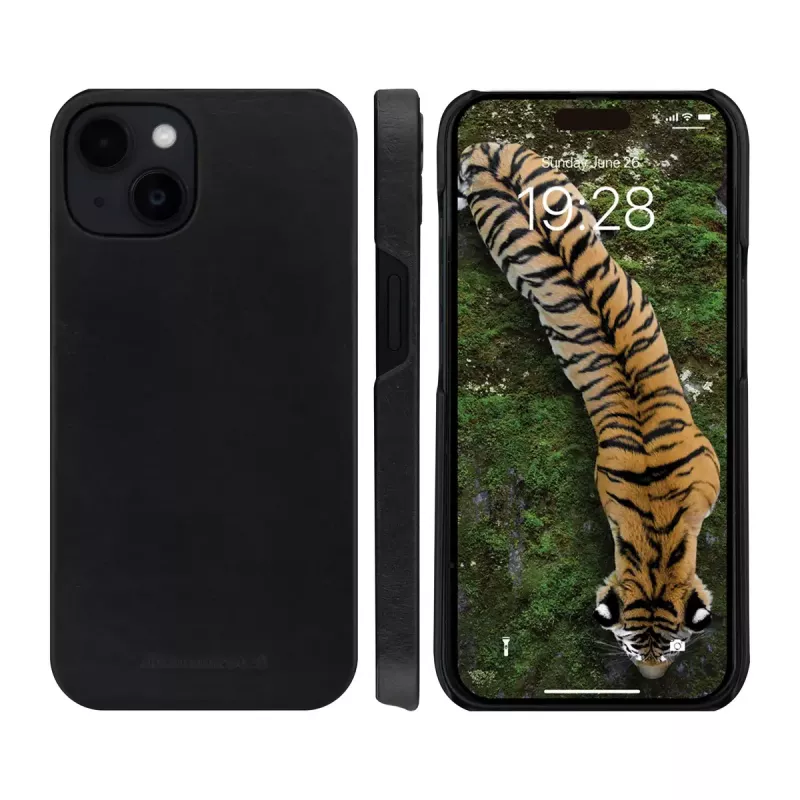 dbramante1928 Lynge - iPhone 17e/16e/15/14/13 - Schwarze Wallet-Hülle