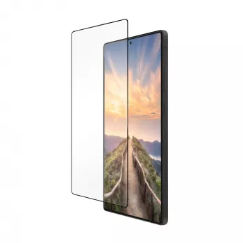 Klare Displayschutzfolie d bramante eco-shield für Samsung Galaxy S25+ – rPET, 6,7 Zoll, Schwarz/Transparent, 1 Stück