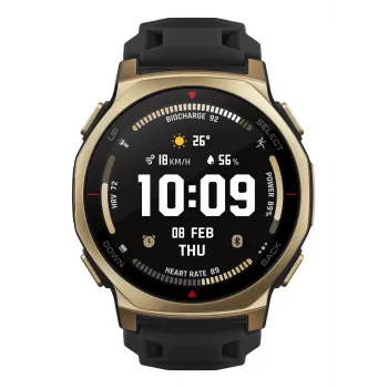 Amazfit T-rex 3 Pro 3,35 cm (1,32 Zoll) AMOLED 44 mm Digital 466 x 466 Pixel Touchscreen Gold Wi-Fi GPS (Satellit)
