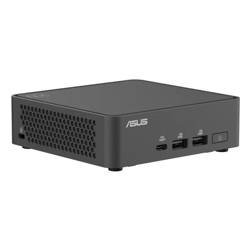 Mini PC Barebone ASUS NUC 15 Pro Schwarz — Intel Core Ultra 5, DDR5 bis zu 96 GB, M.2 SSD, Wi‑Fi 7, Bluetooth 5.4, 1x RJ‑45, 120W Netzteil