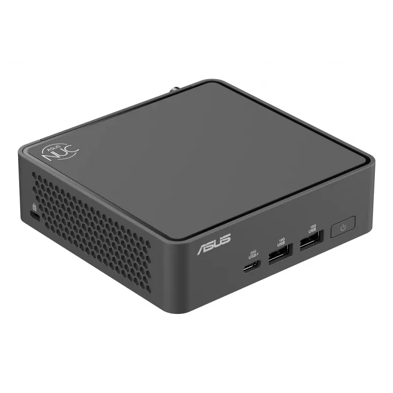Mini PC Barebone ASUS NUC 15 Pro Schwarz — Intel Core Ultra 5, DDR5 bis zu 96 GB, M.2 SSD, Wi‑Fi 7, Bluetooth 5.4, 1x RJ‑45, 120W Netzteil