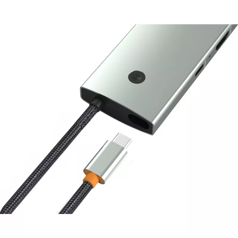 Techly IUSB32C-HUB6HPDI Schnittstellen-Hub USB 3.2 Gen 1 (3.1 Gen 1) Typ-C 5000 Mbit/s Aluminium